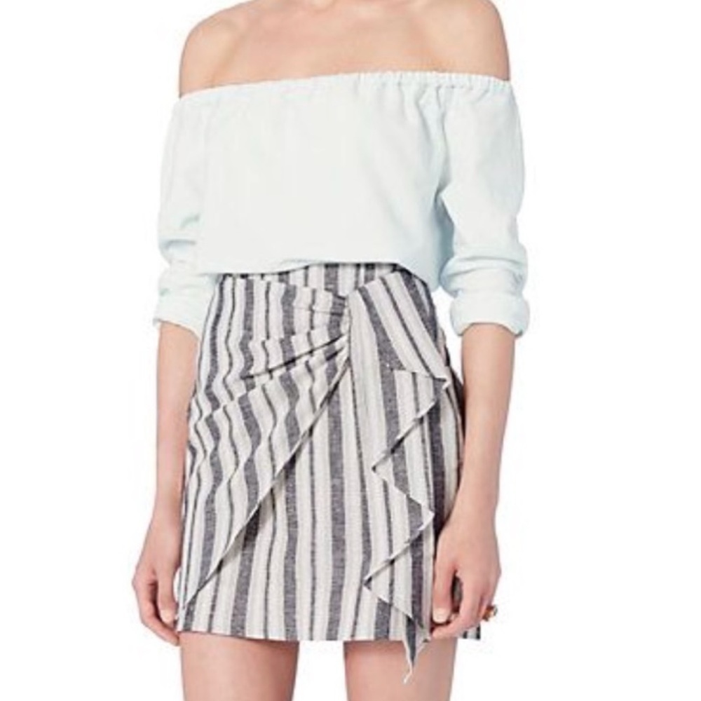Intermix linen skirt